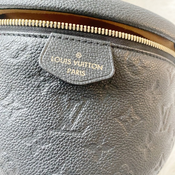 (Sold) Louis Vuitton Bumbag Monogram Empreinte Black Leather Crossbody Fanny - Picture 7 of 8